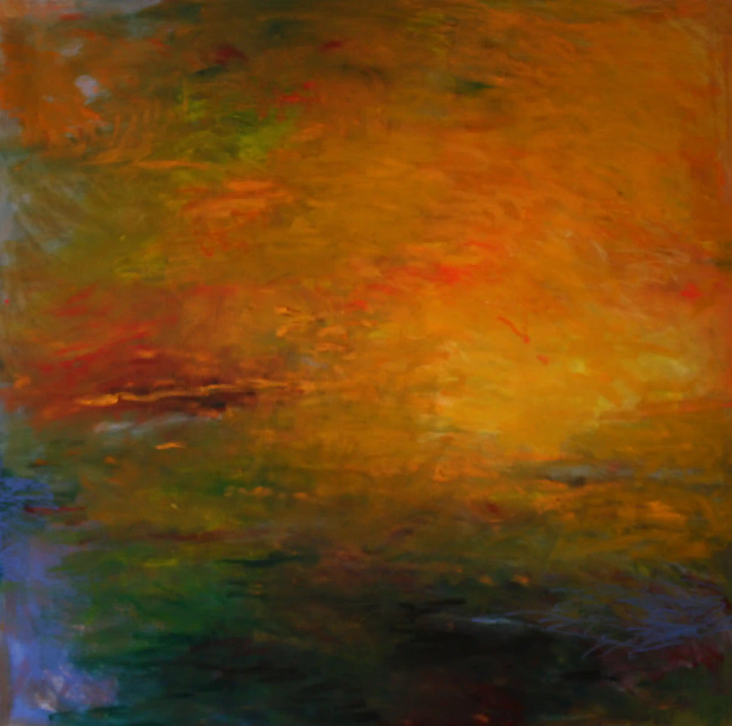 Autumn Light - 40x40, oil on wood