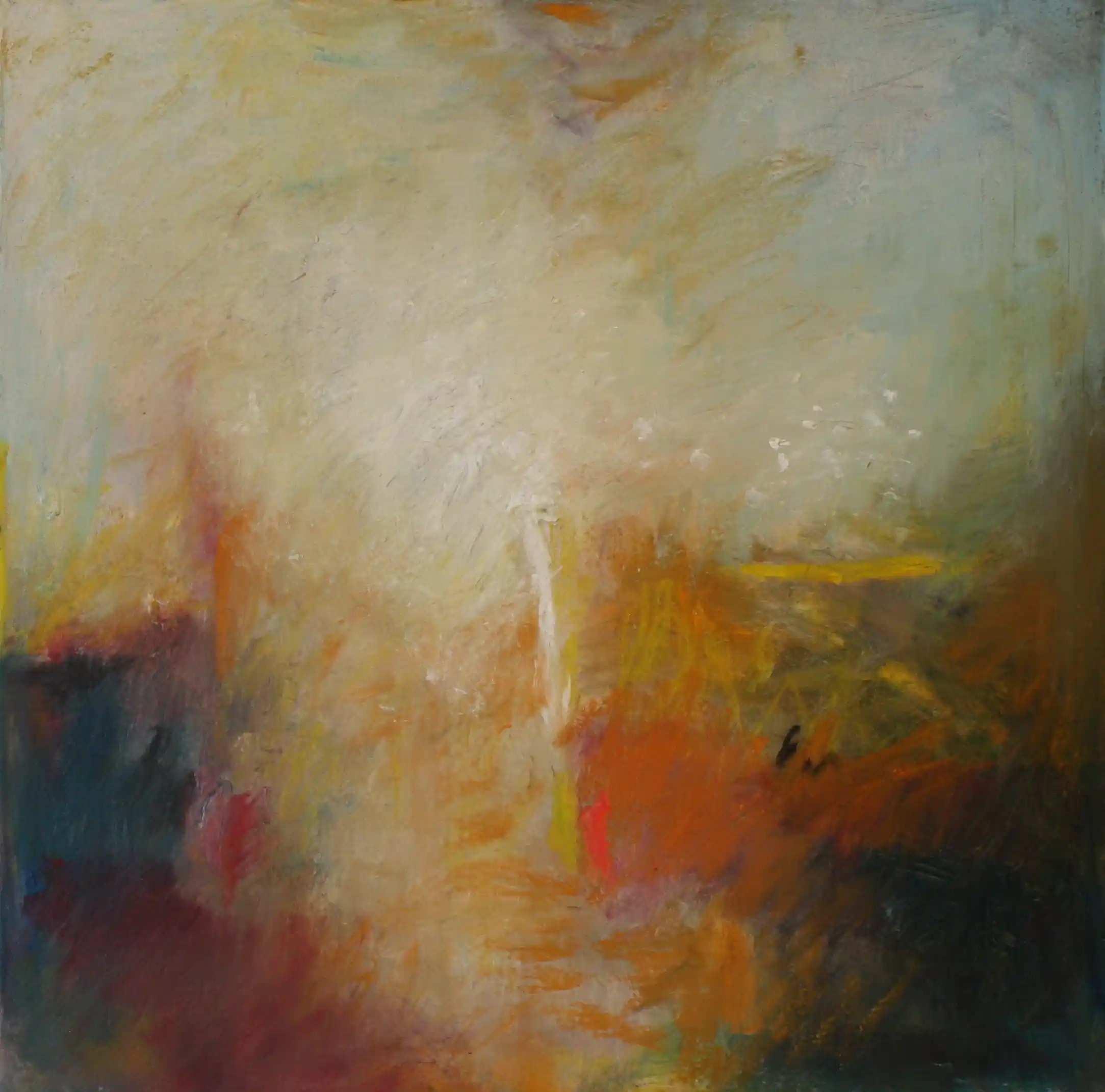 Light Spreading 2 - 24x24, oil on canvas