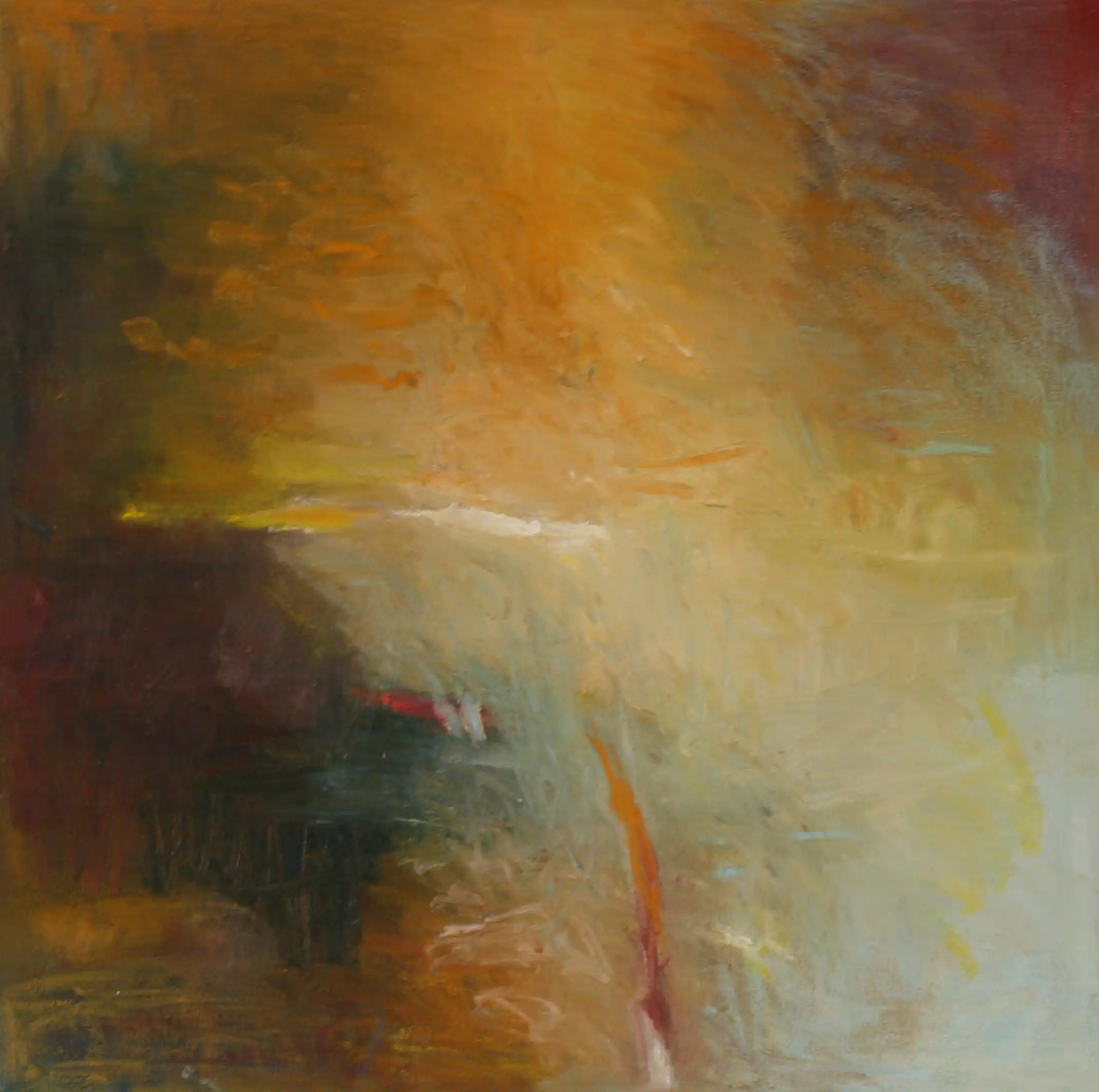 Light Spreading 3 - 24x24, oil on canvas