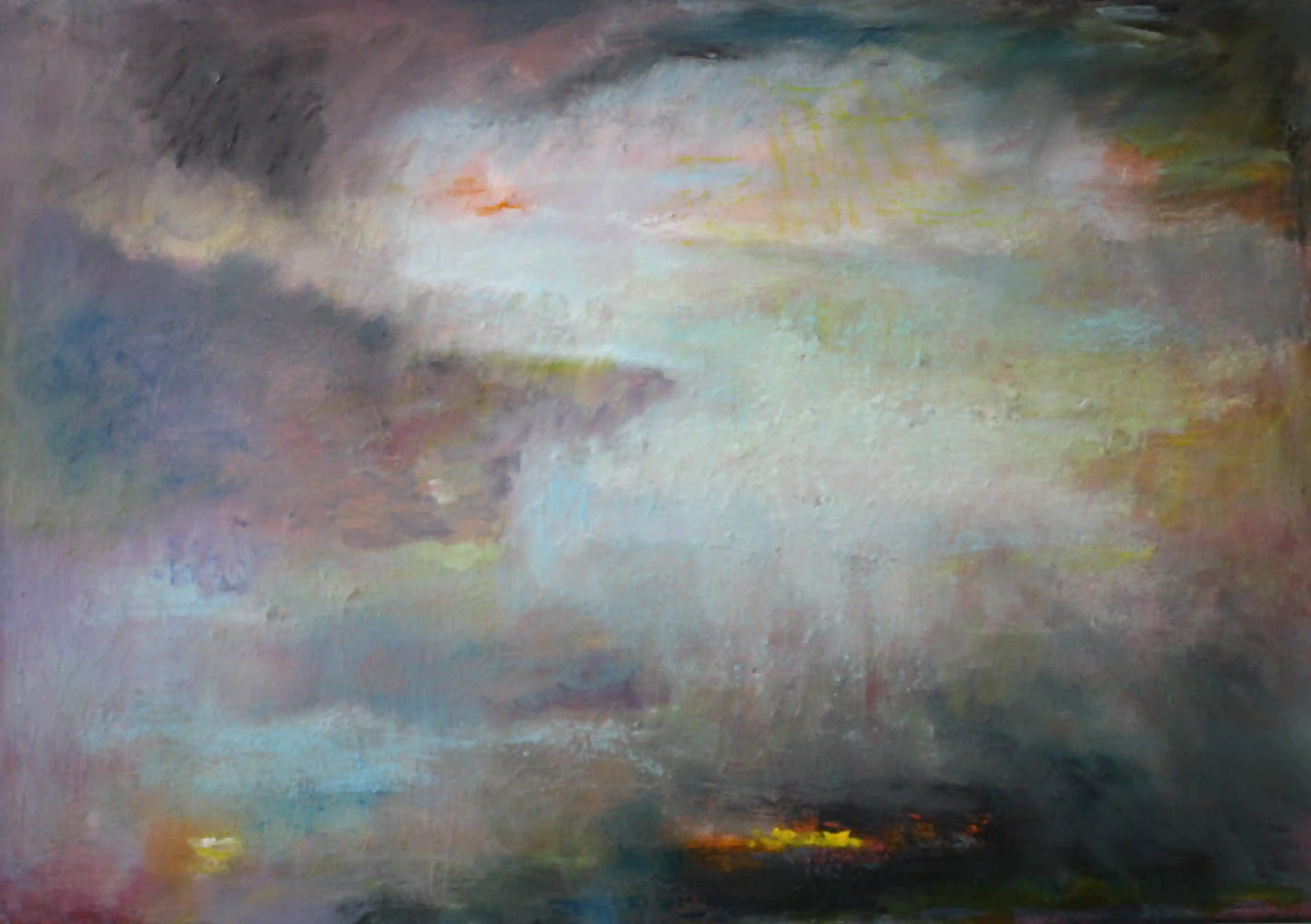 Night Coming - 25x36, oil on canvas