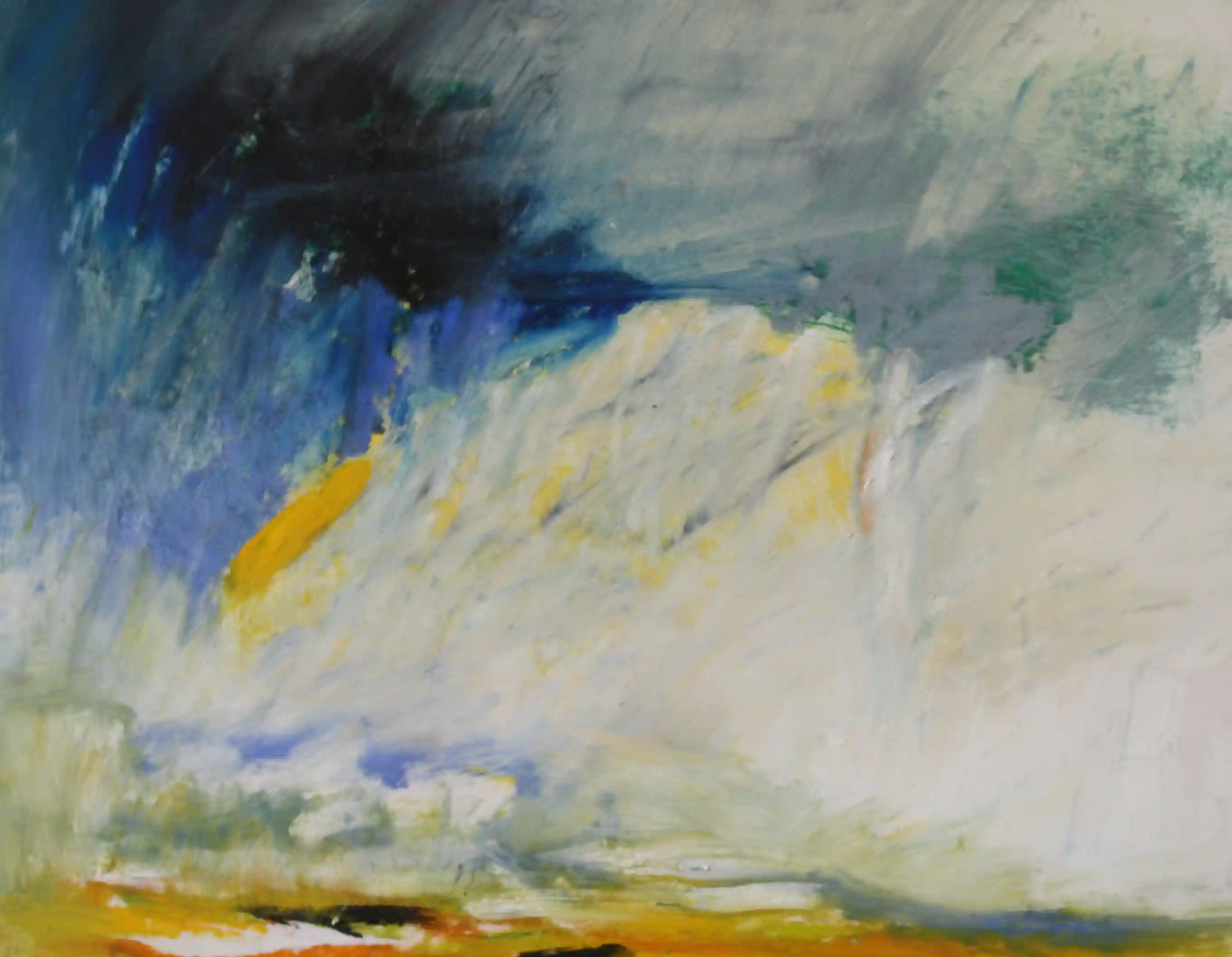 Patch of Sky 10 - 11x14, oil on mylar