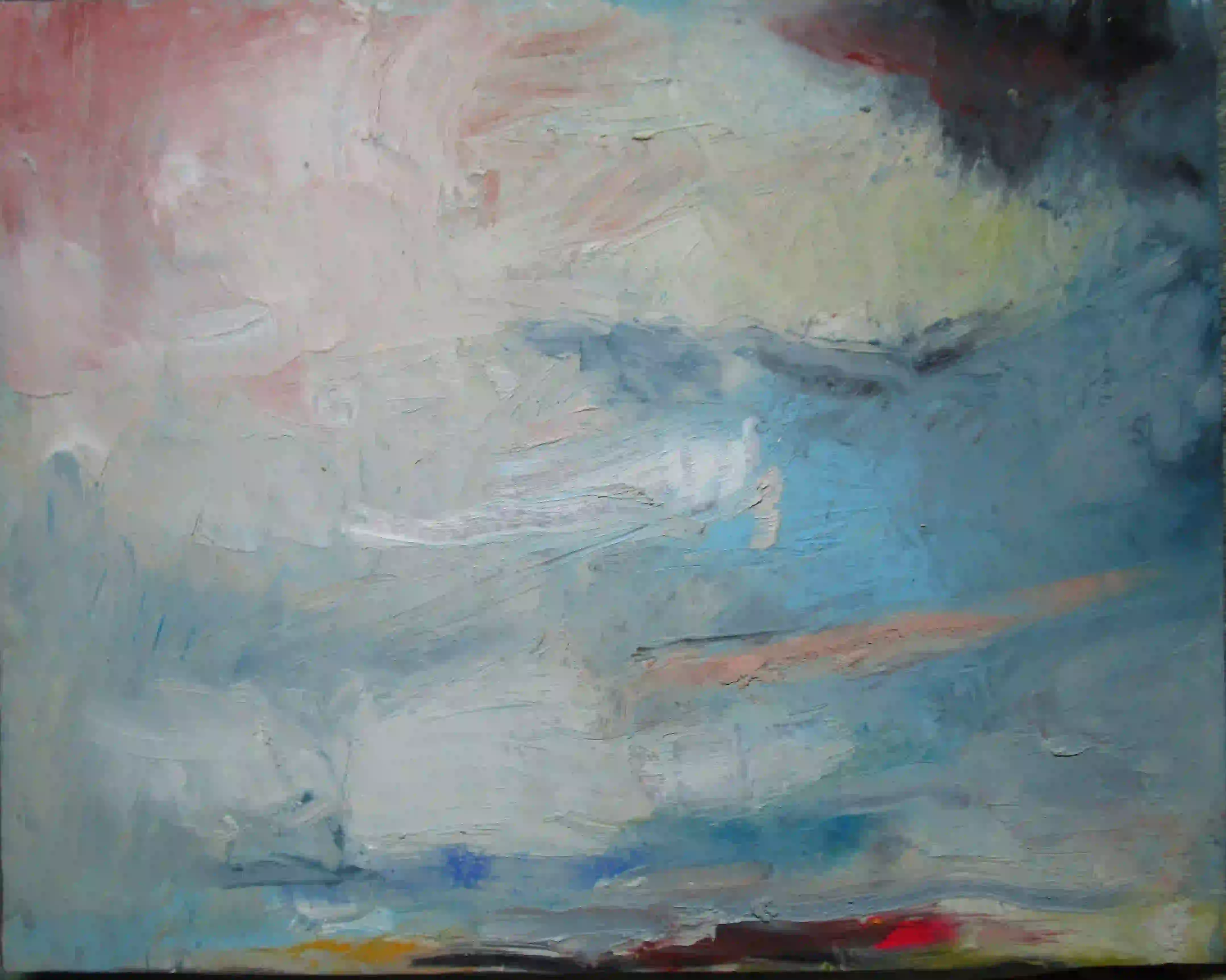 Patch of Sky 1 - 8x10, oil on mylar