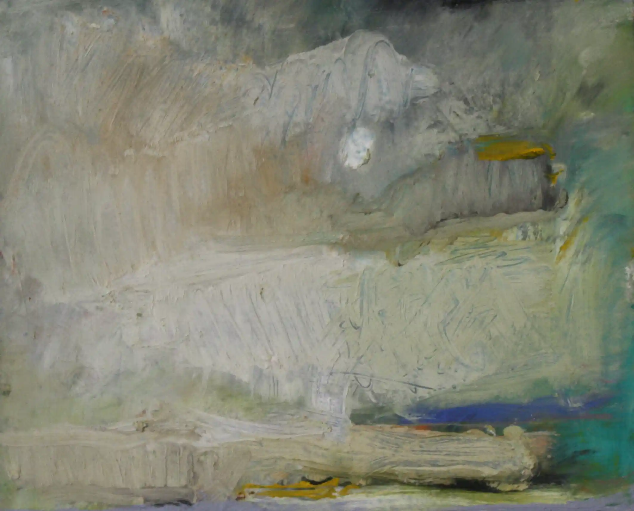 Patch of Sky 2 - 8x10, oil on mylar