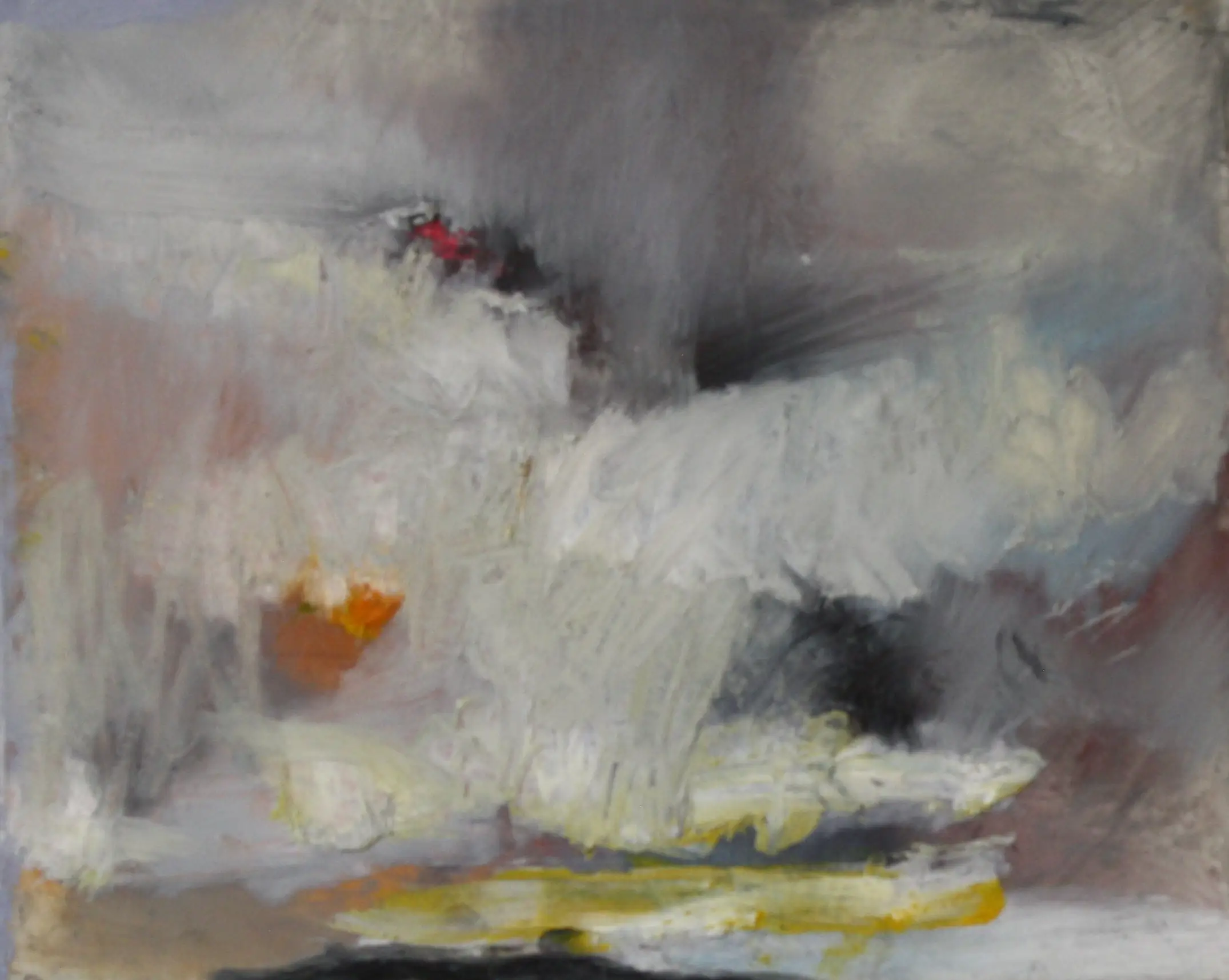 Patch of Sky 5 - 8x10, oil on mylar