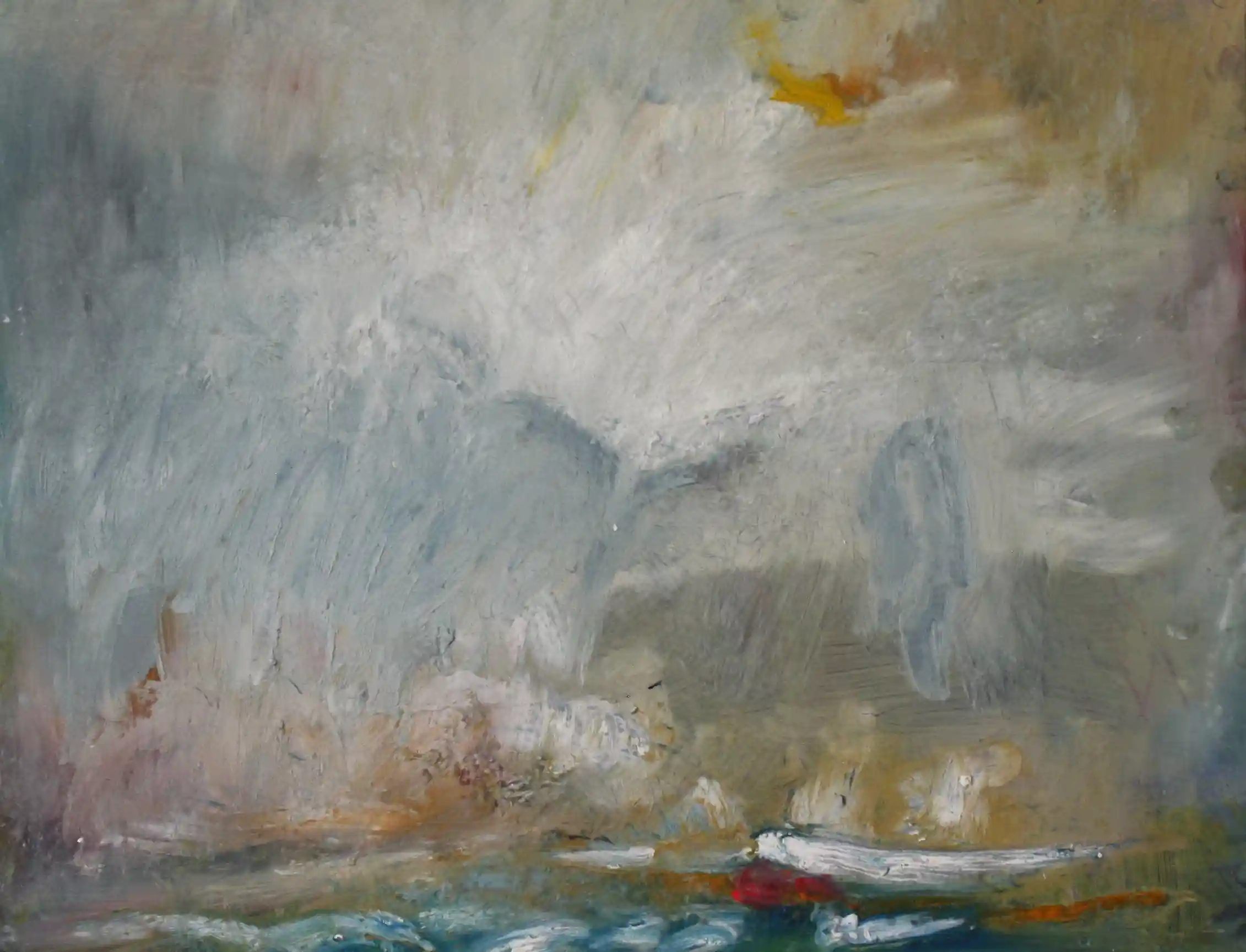 Patch of Sky 6 - 11x14, oil on mylar