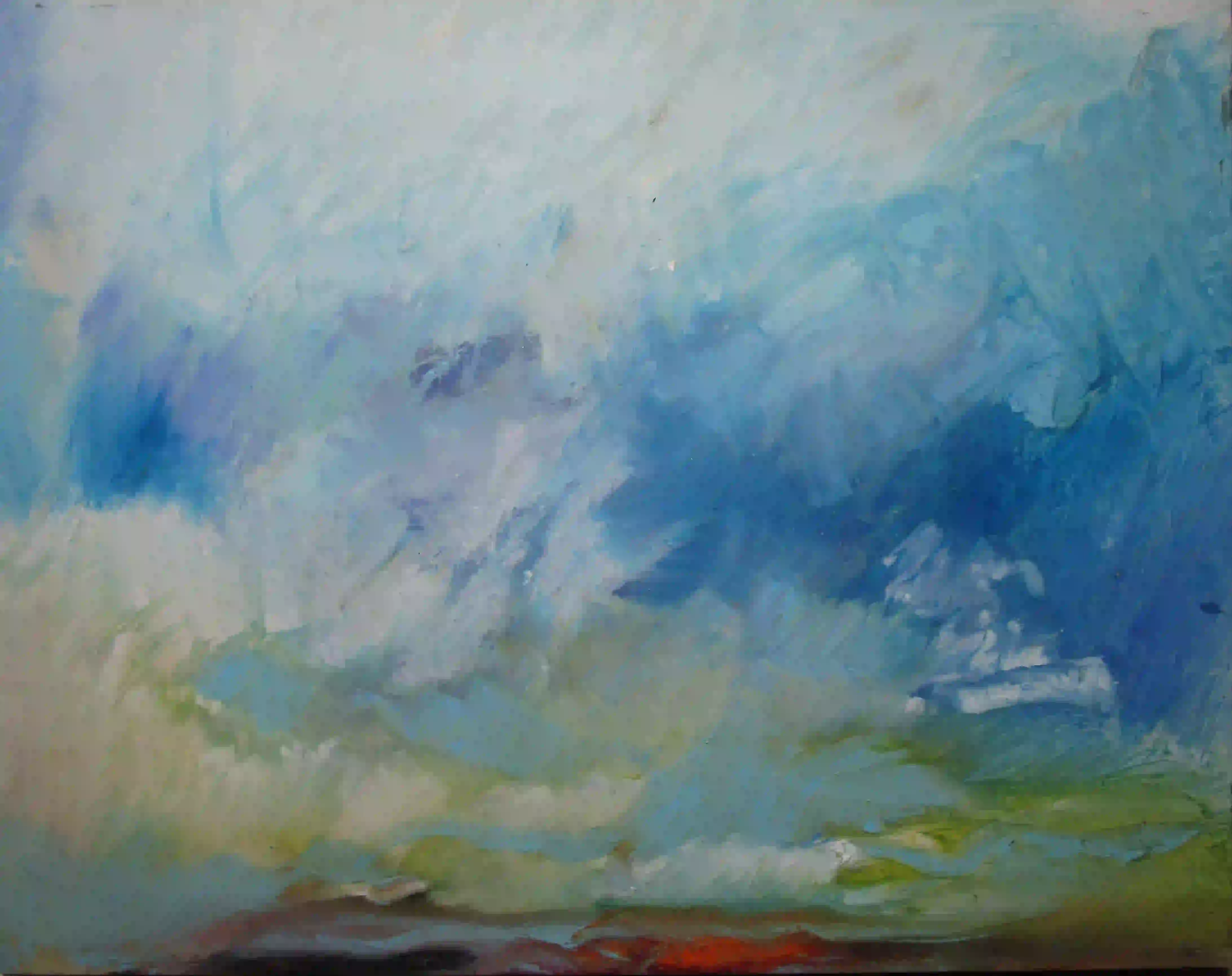 Patch of Sky 7 - 11x14, oil on mylar