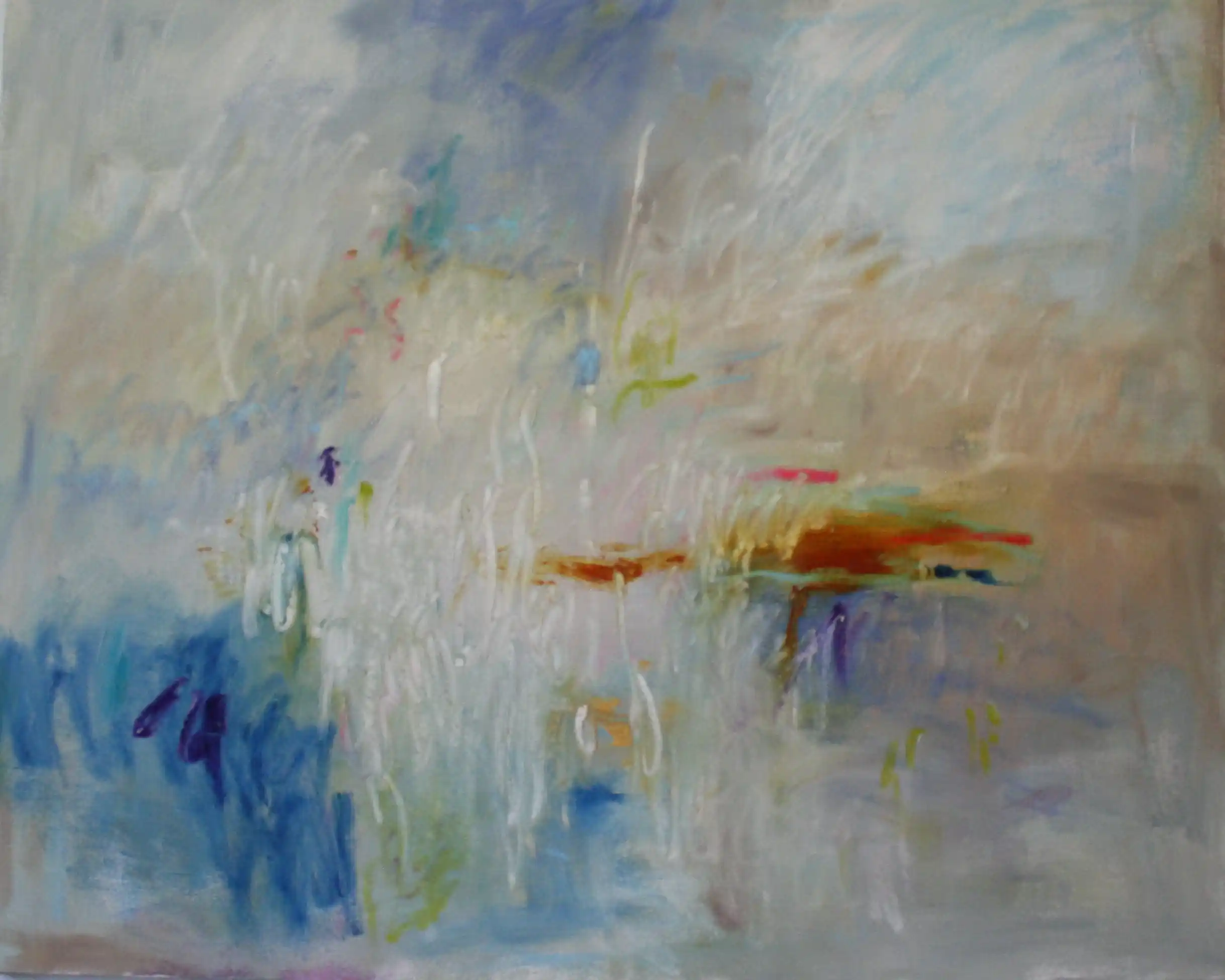 Reaching for Daylight 3 - 30x36, oil on wood